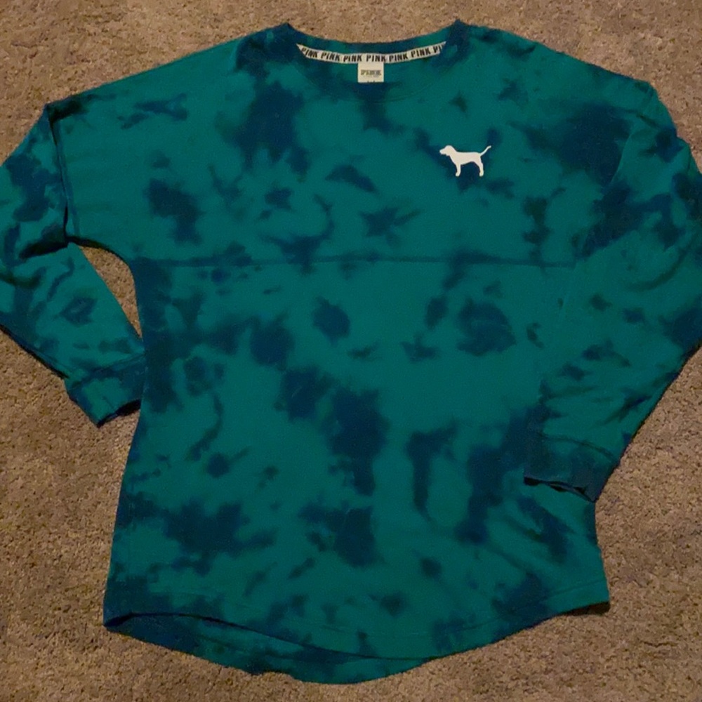 Pink tie-dye sweatshirt